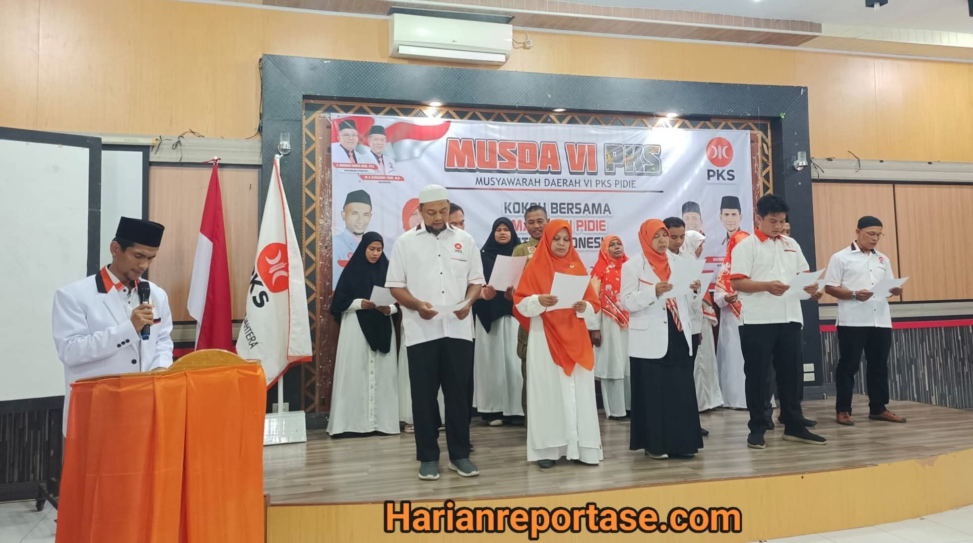 Siti Hawa Nahkodai PKS Pidie 2025–2030, MUSDA VI Warnai dengan Santunan Anak Yatim