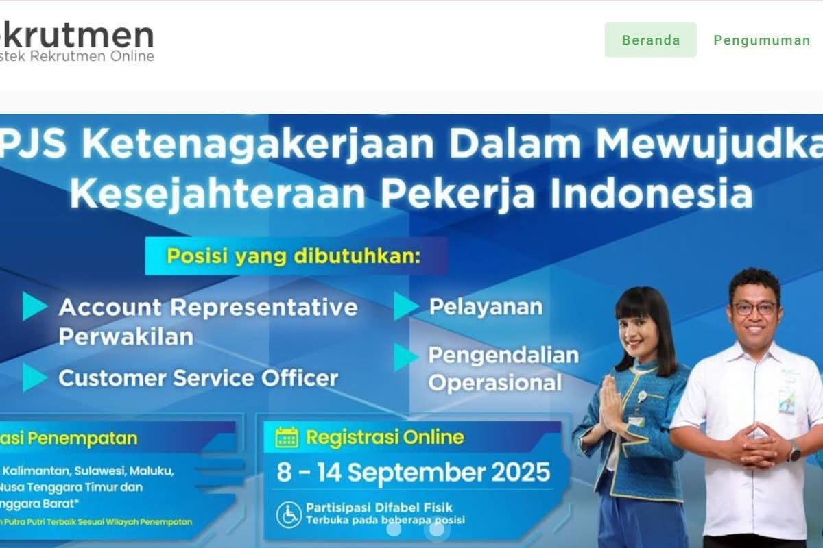Lowongan Kerja BPJS Ketenagakerjaan: Peluang Karir Terbuka Hingga 14 September 2025