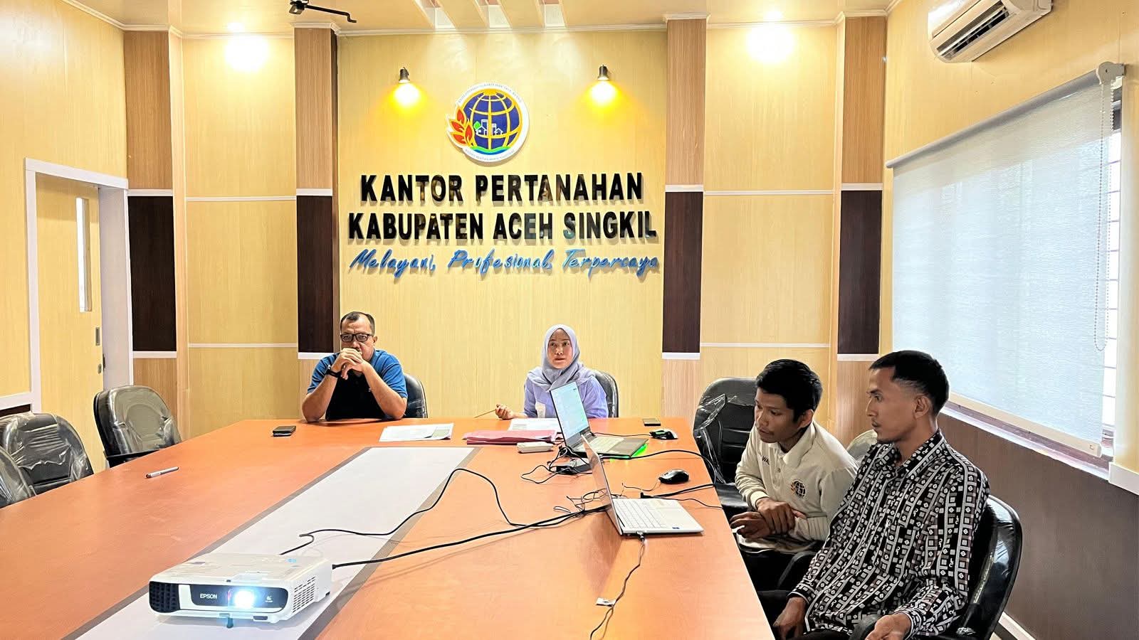 Kantor Pertanahan Aceh Singkil Gelar Ekspose Teknis Pertanahan untuk Pembangunan Jalan di Pulau Banyak