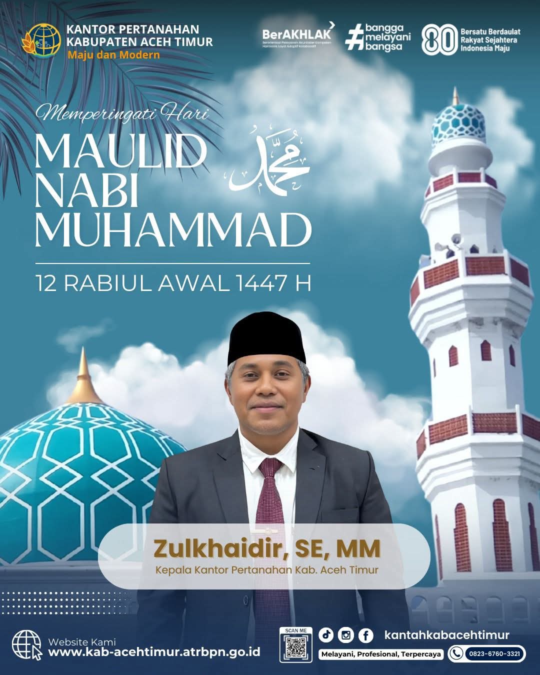 Sambut Maulid Nabi, Kantor Pertanahan Aceh Timur Perkuat Komitmen Pelayanan Publik