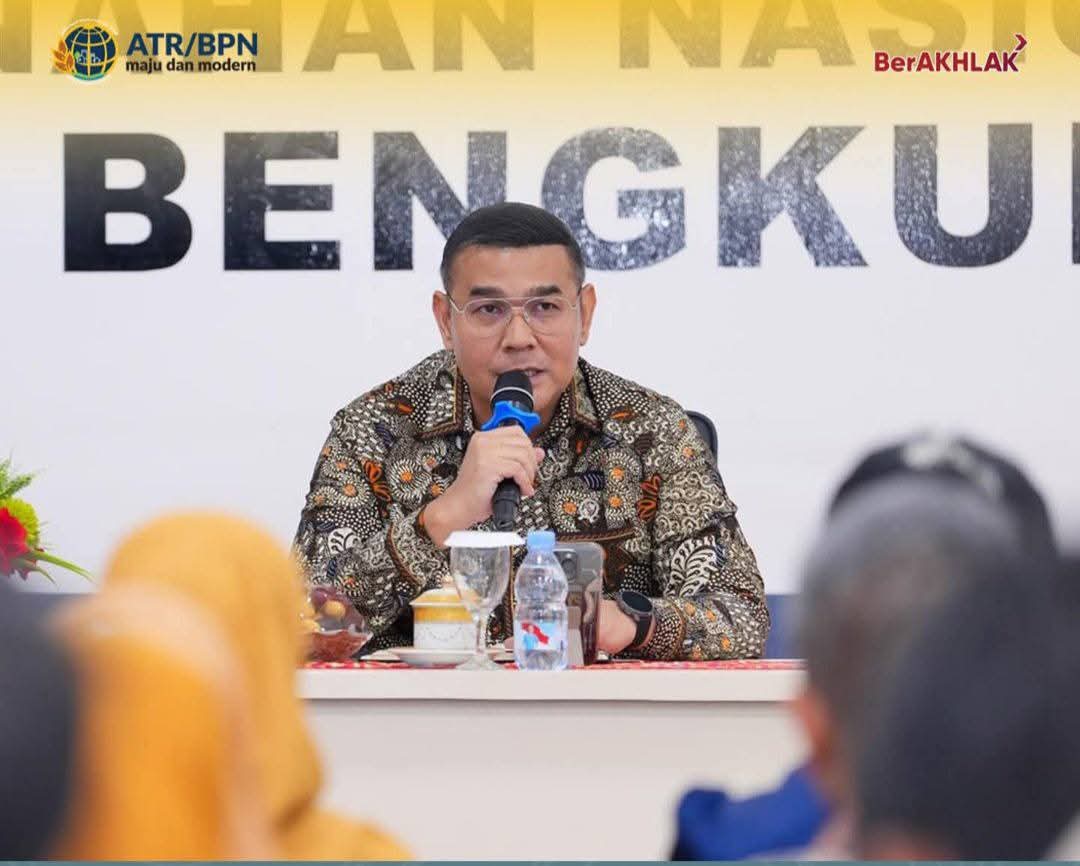 Pesan Wamen Ossy ke Jajaran Kanwil BPN Provinsi Bengkulu: Peraturan Perundangan Harus sebagai Prinsip