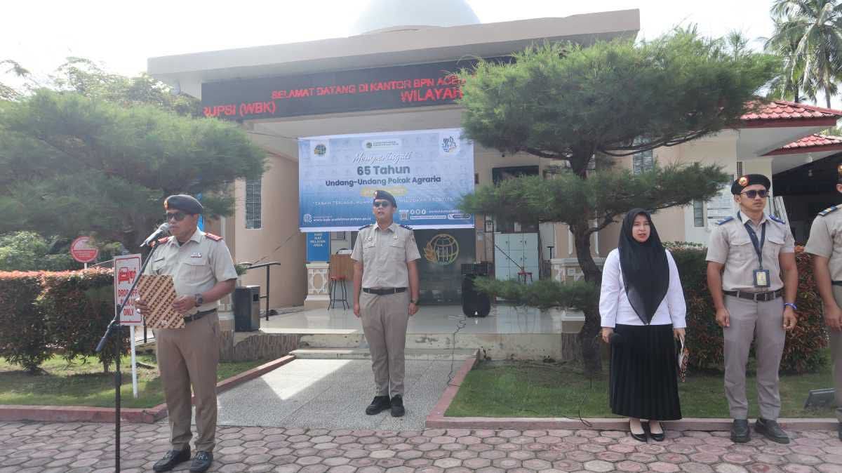 Kantor Pertanahan Aceh Timur Gelar Upacara Peringatan HANTARU ke-65