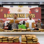 Polres Aceh Timur Gagalkan Penyelundupan 67 Kg Ganja, Dua Pelaku Dibekuk