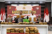 Polres Aceh Timur Gagalkan Penyelundupan 67 Kg Ganja, Dua Pelaku Dibekuk