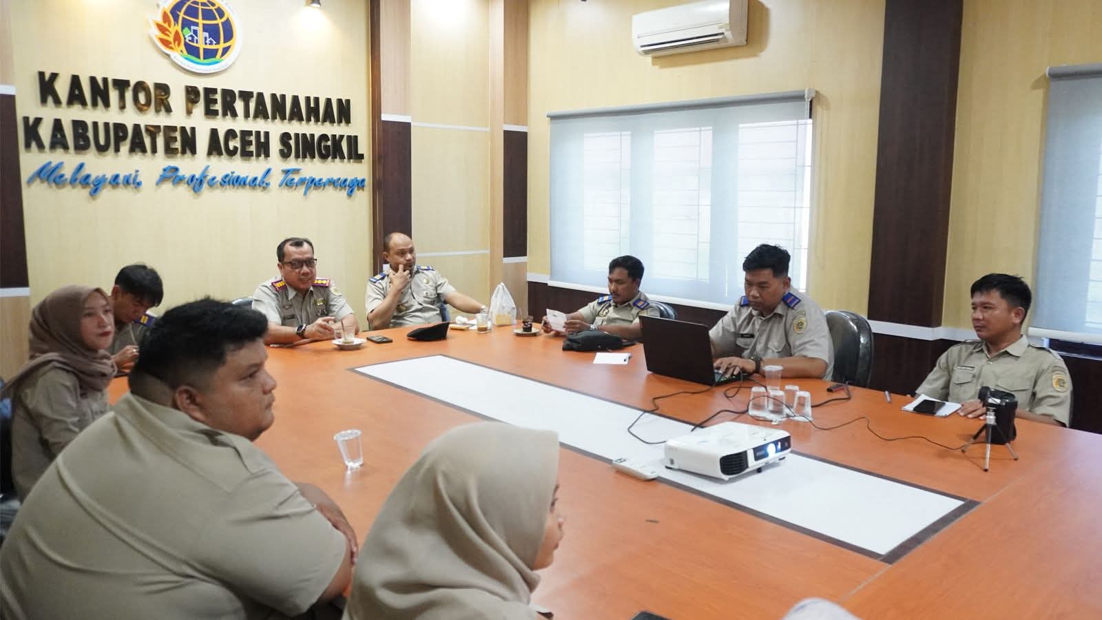 Coffee Morning: Evaluasi Kinerja dan Percepatan Program Strategis Nasional di Kantor Pertanahan Aceh Singkil