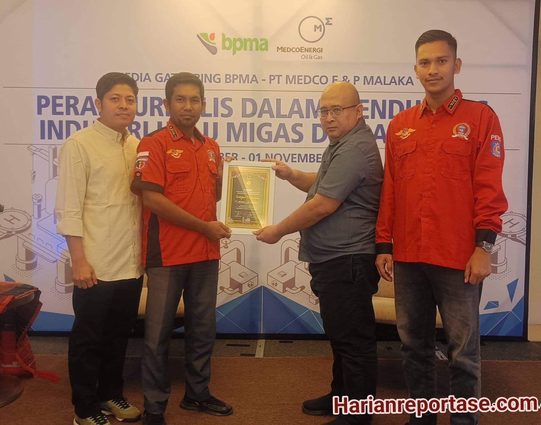 PWDPI Beri Penghargaan kepada Medco E&P Malaka atas Kepedulian terhadap Insan Pers
