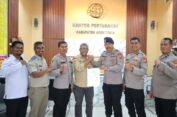 Kantor Pertanahan Aceh Timur Serahkan Sertipikat BMN kepada Polres Langsa
