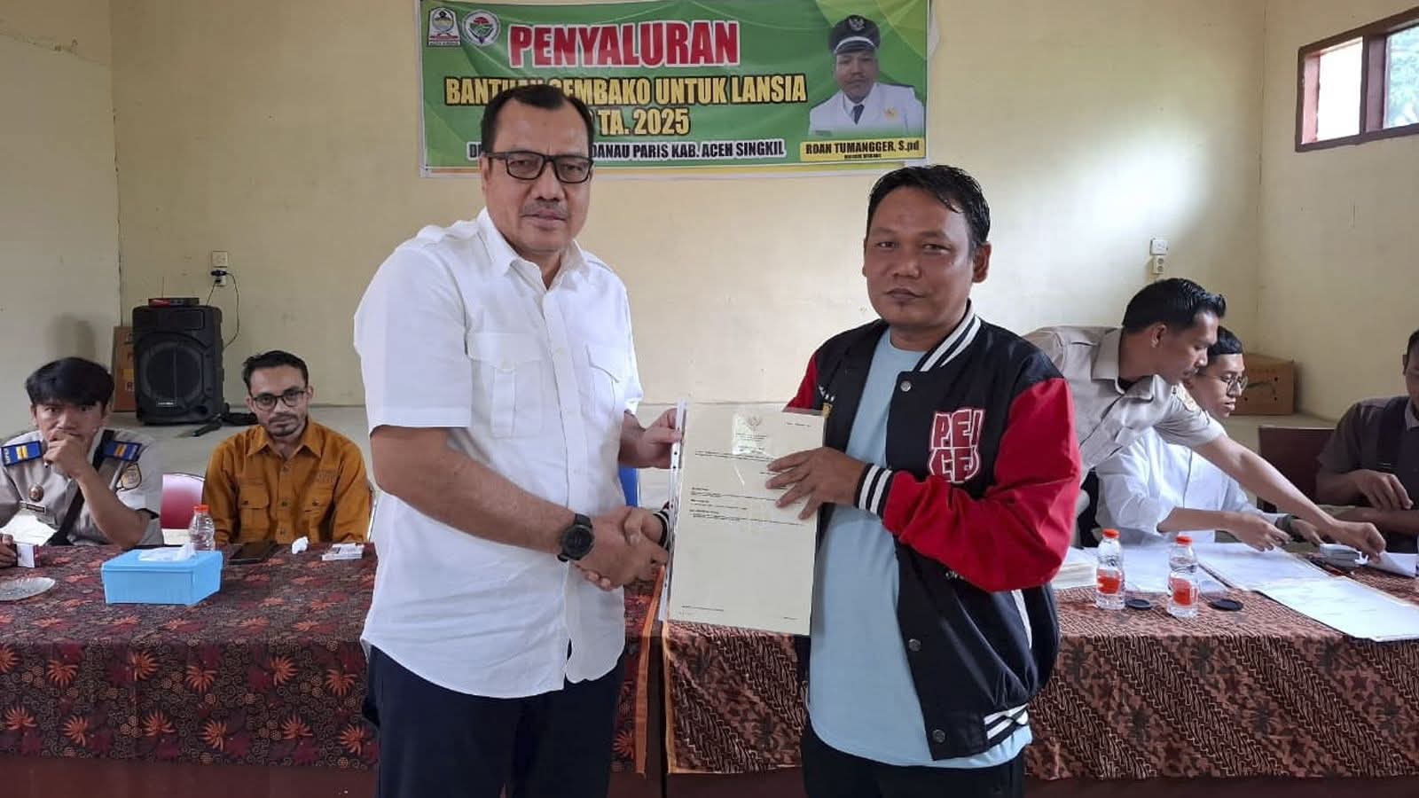 166 Sertipikat PTSL Tahun 2025 Diserahkan kepada Warga Desa Biskang, Aceh Singkil
