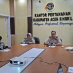 Kantor Pertanahan Aceh Singkil Ikuti Monitoring dan Evaluasi Strakom 2025 untuk Penguatan Layanan Informasi Publik
