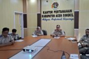 Kantor Pertanahan Aceh Singkil Ikuti Monitoring dan Evaluasi Strakom 2025 untuk Penguatan Layanan Informasi Publik