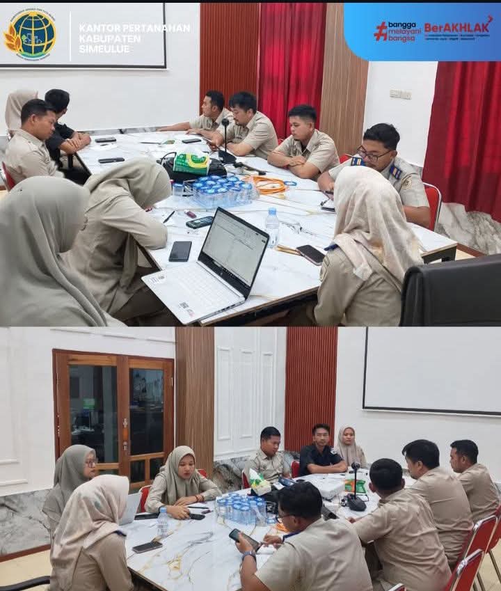 Kantor Pertanahan Kabupaten Simeulue Gelar Rapat Penutupan Akhir Tahun 2025