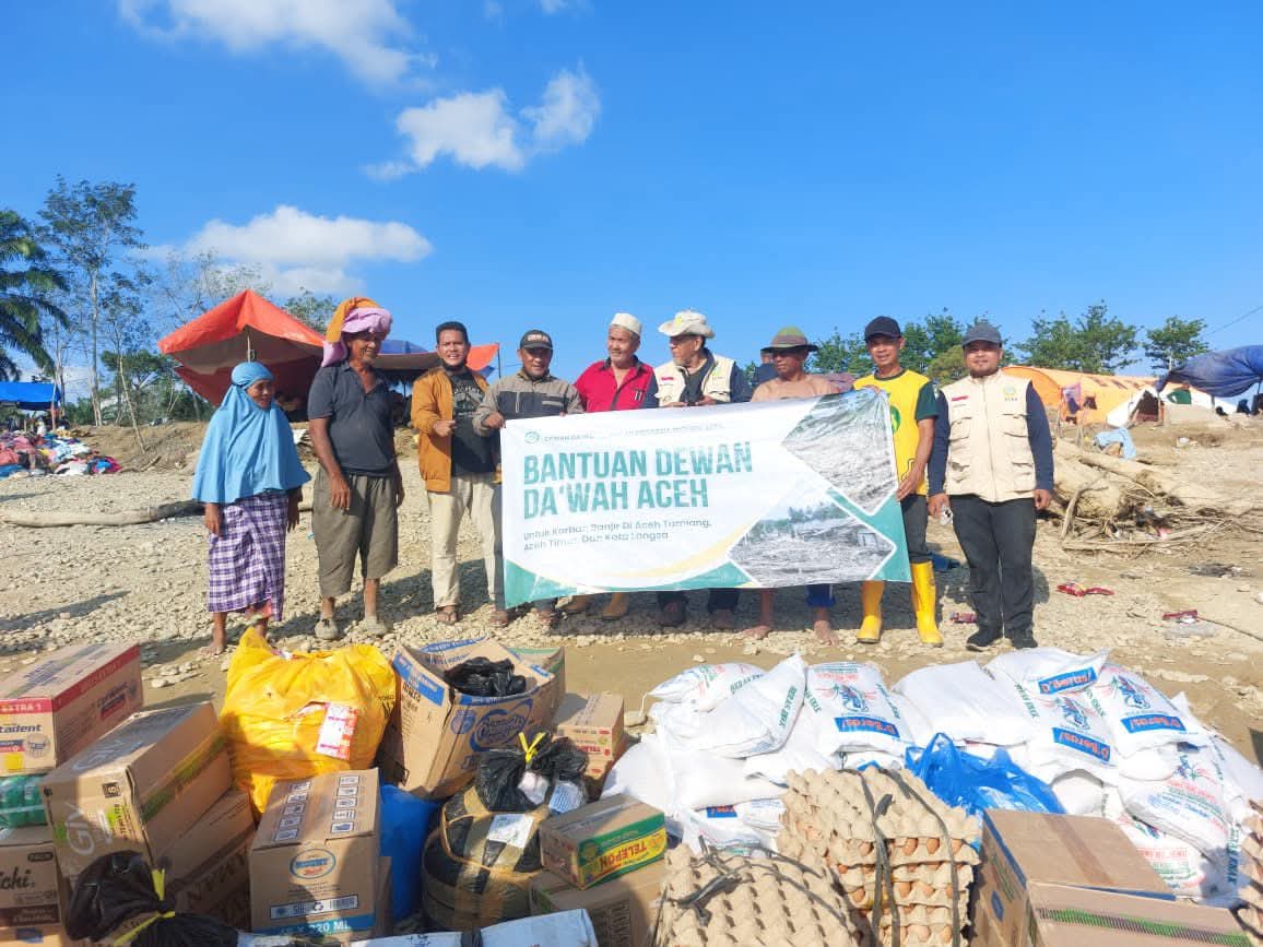 Dewan Dakwah Aceh Salurkan Bantuan Banjir Tahap Kedua ke Kampung Sikumur, Aceh Tamiang