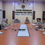 Rapat Lanjutan RENAKSI 2026, Kantor Pertanahan Aceh Singkil Perkuat Komitmen Kinerja