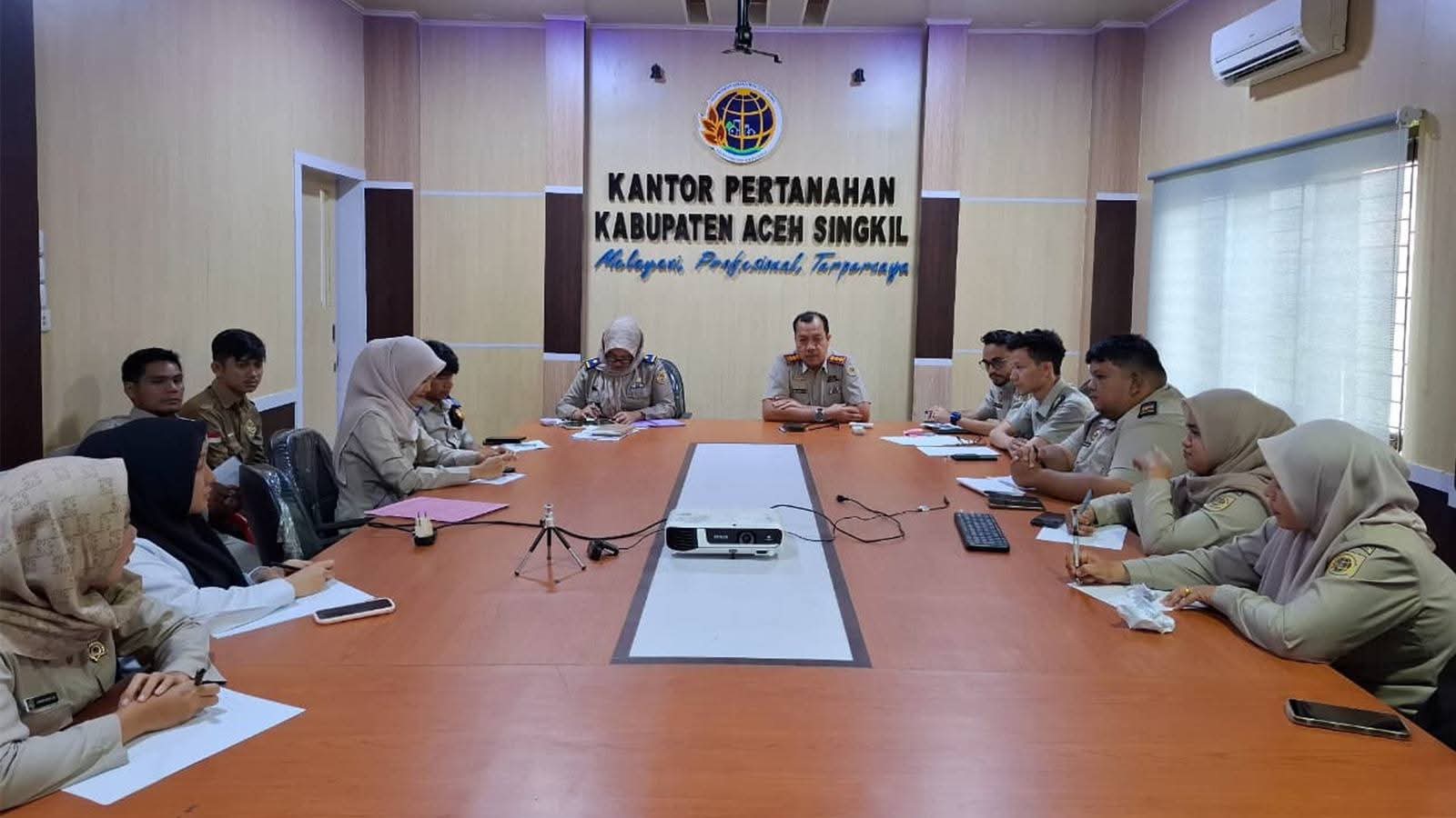 Rapat Lanjutan RENAKSI 2026, Kantor Pertanahan Aceh Singkil Perkuat Komitmen Kinerja