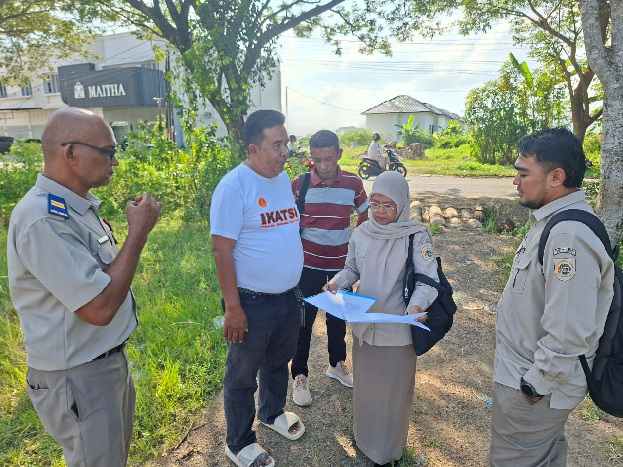 Kantor Pertanahan Aceh Besar Lakukan Peninjauan PTP di Desa Bineh Blang