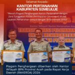 Kantor Pertanahan Simeulue Raih Penghargaan Zero Tunggakan PDDM