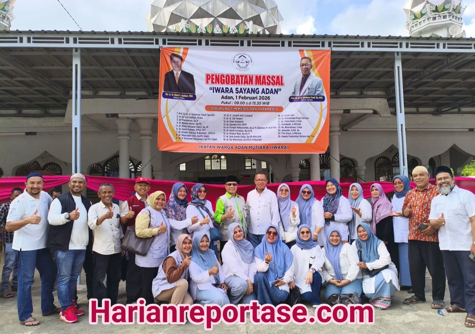 IWARA Gelar Pengobatan Massal “Iwara Sayang Adan”, Layani 411 Warga