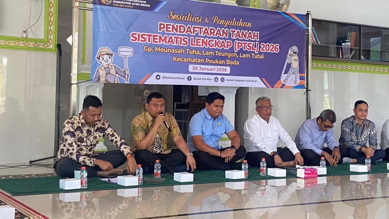 Penyuluhan PTSL 2026 Digelar di Lam Teungoh, Dorong Peran Aktif Warga Amankan Hak Tanah