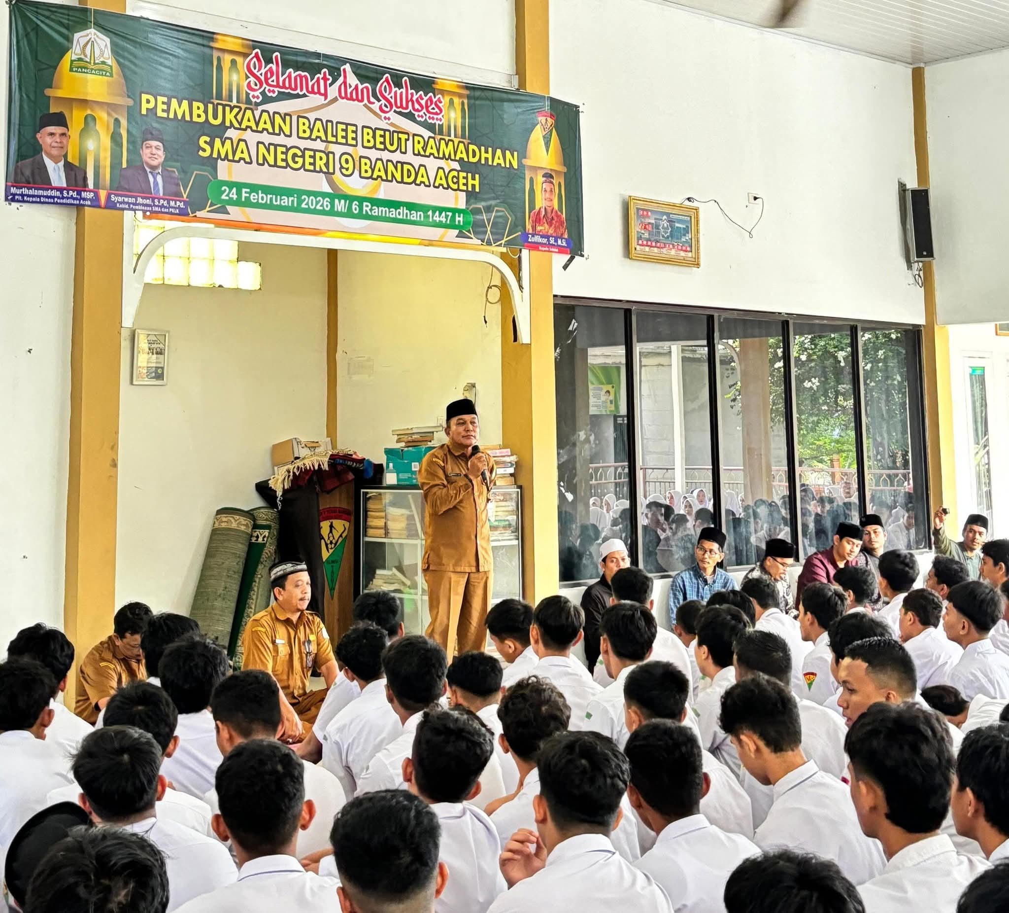 Kabid Pembinaan SMA dan PKLK Disdik Aceh Buka Balee Beut Ramadhan di SMA Negeri 9 Banda Aceh