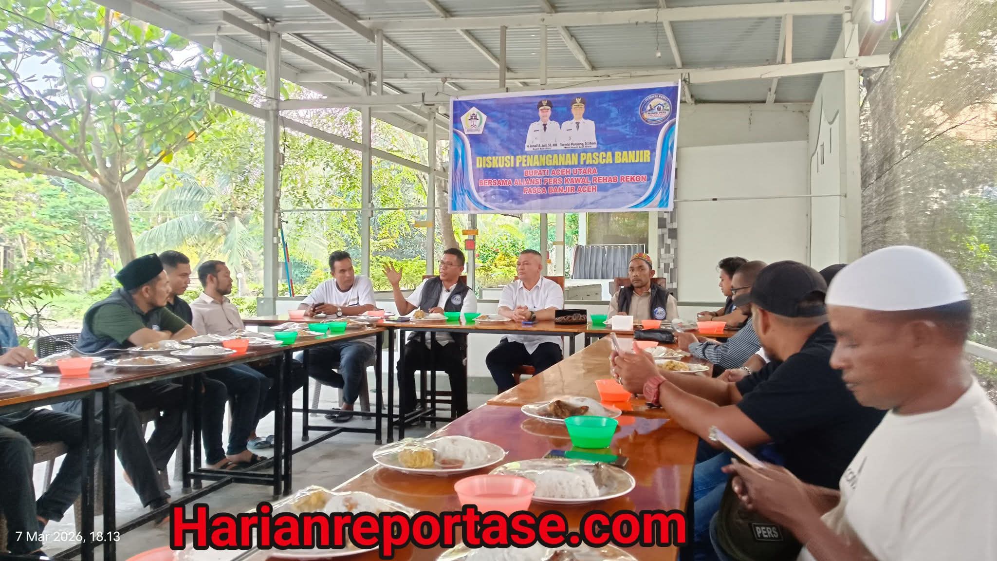 Diskusi dengan Aliansi Pers, Bupati Aceh Utara Ungkap Percepatan Rehab Rekon Pascabanjir