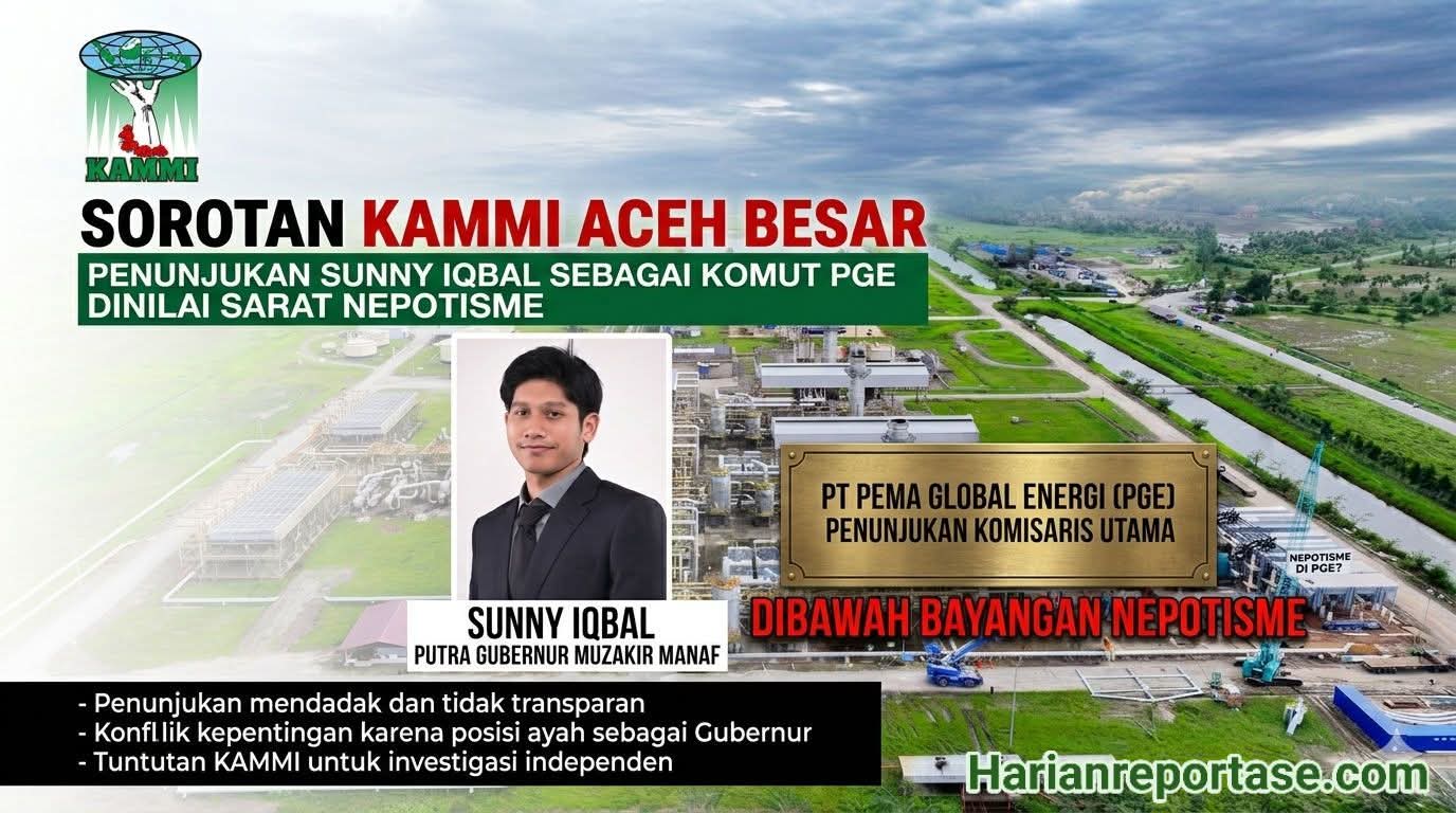 KAMMI Aceh Besar Soroti Penunjukan Anak Gubernur Aceh Sebagai Komisaris Utama PT. PGE, Dinilai Sarat Nepotisme