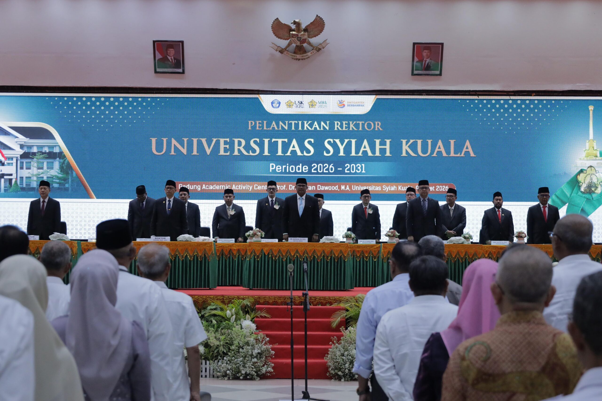 Mewakili Kapolda,Dua PJU Polda Aceh Hadiri Pelantikan Rektor USK Prof. Mirza Tabrani