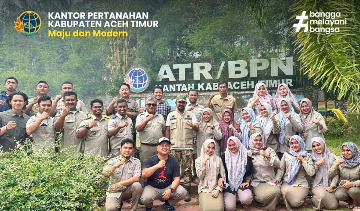 Bupati Aceh Timur Tinjau Gotong Royong di Kantah, Perkuat Sinergi Layanan Publik