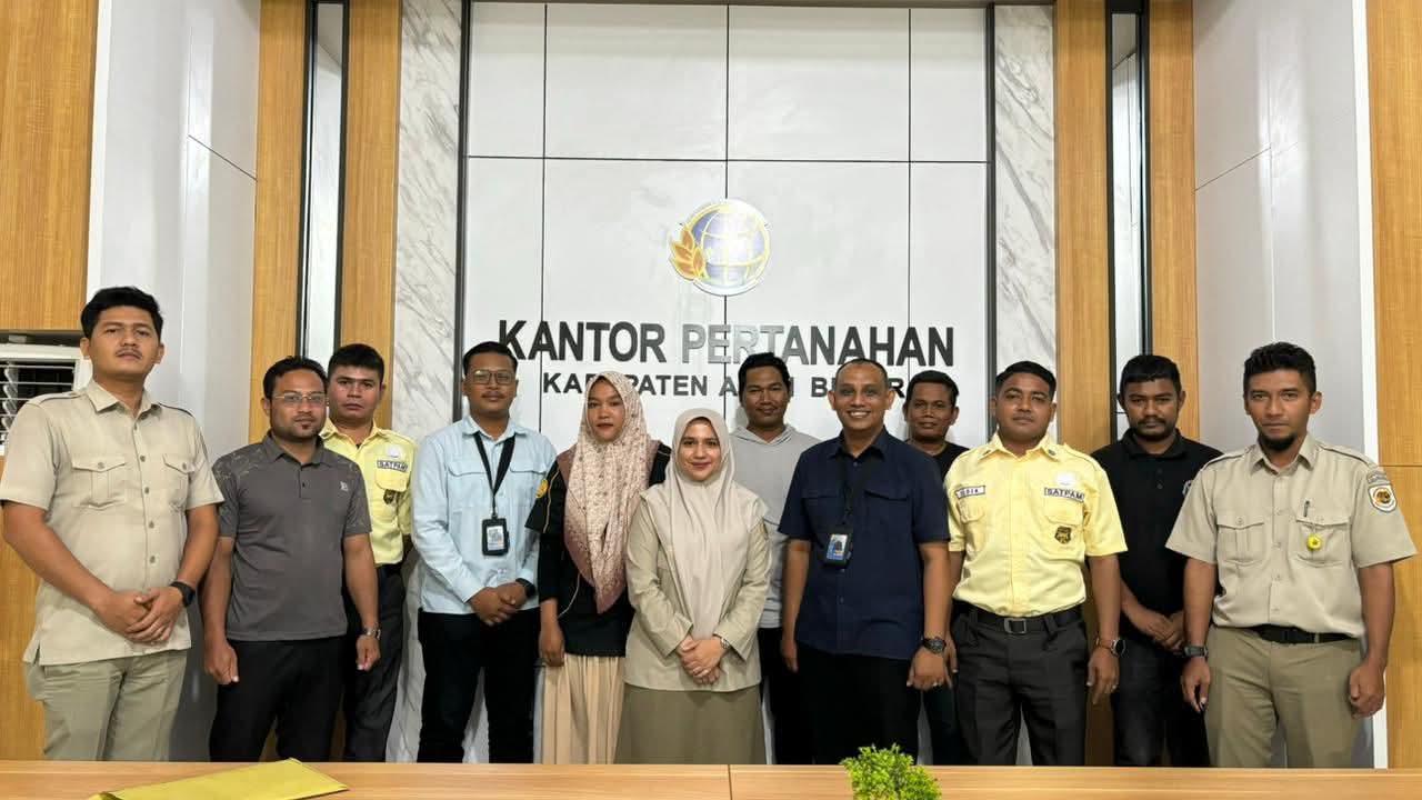 Tingkatkan Kualitas Layanan, Kantor Pertanahan Aceh Besar Perpanjang Kontrak Tenaga Outsourcing