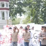 Kolaborasi Aparat, Aksi GAMPATA di Kantor Gubernur Berlangsung Kondusif
