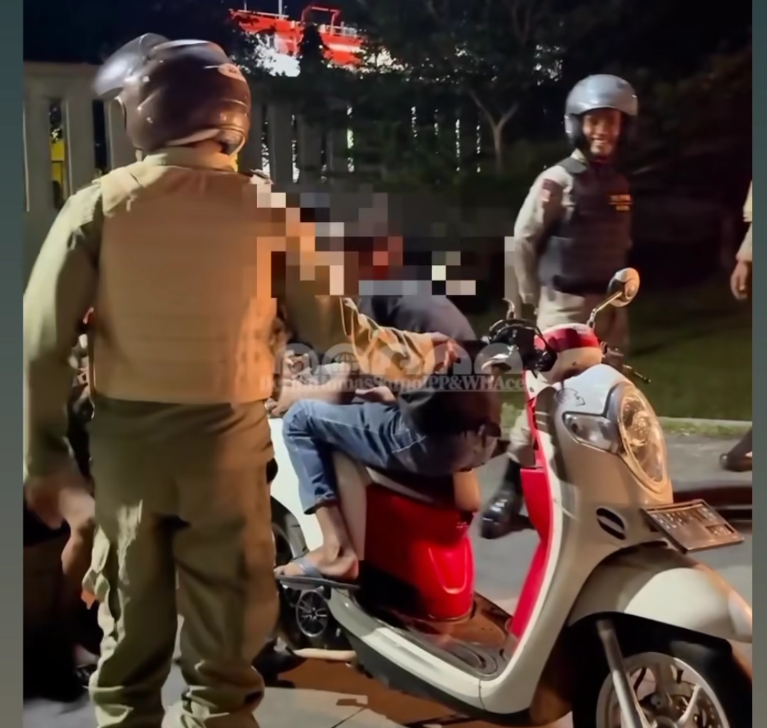 Satpol PP dan WH Aceh Gelar Patroli Dini Hari, Imbau Masyarakat Jaga Ketertiban