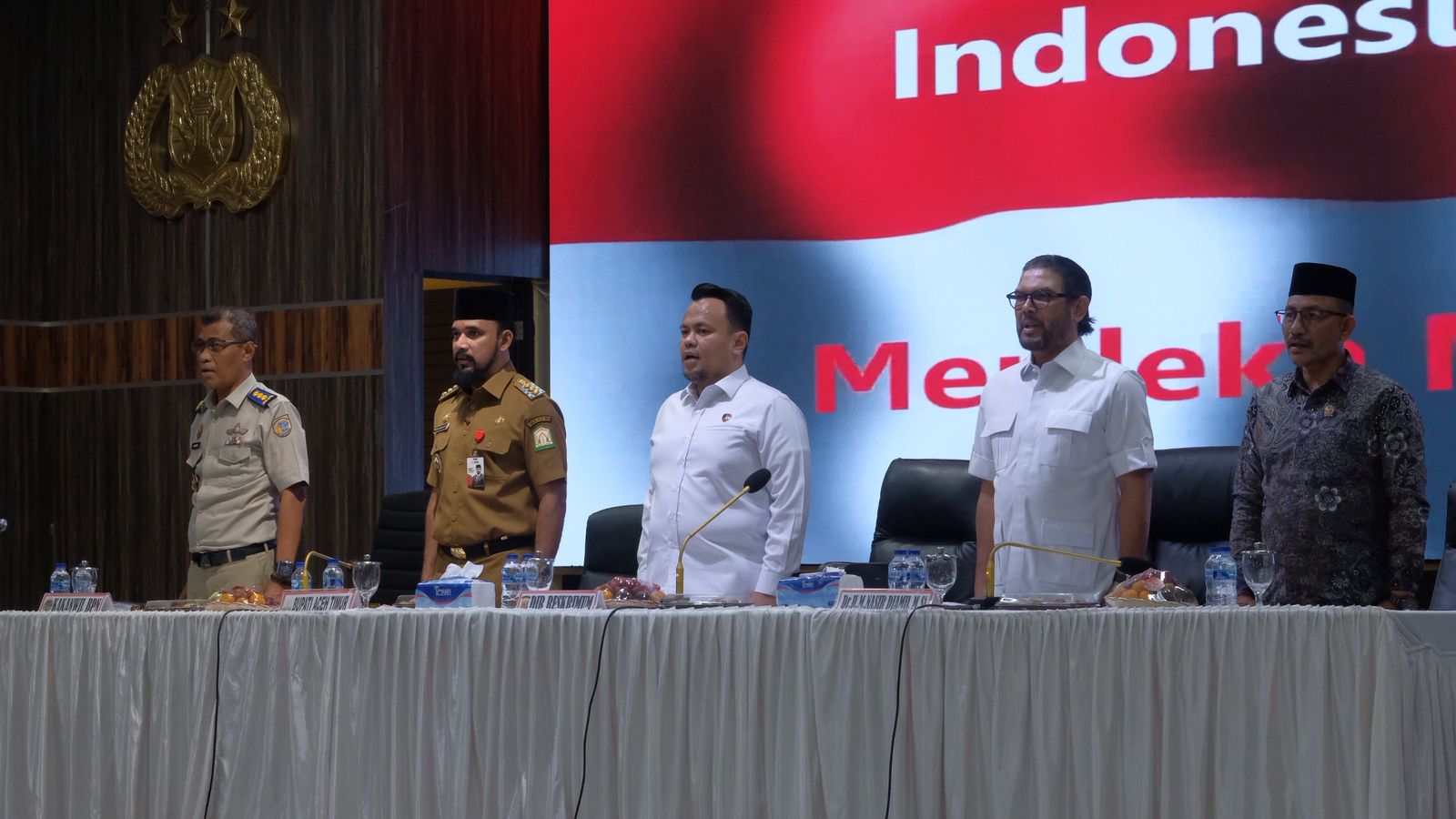 Polda Aceh Fasilitasi Audiensi Penyelesaian HGU Lahan Antara PT Bumi Flora dengan Masyarakat Aceh Timur
