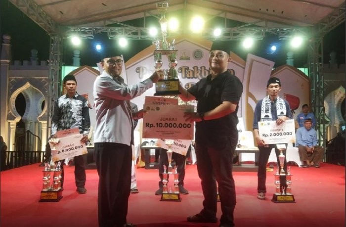 Gampong Punie Juara I Pawai Takbir Idul Fitri 1447 H di Banda Aceh