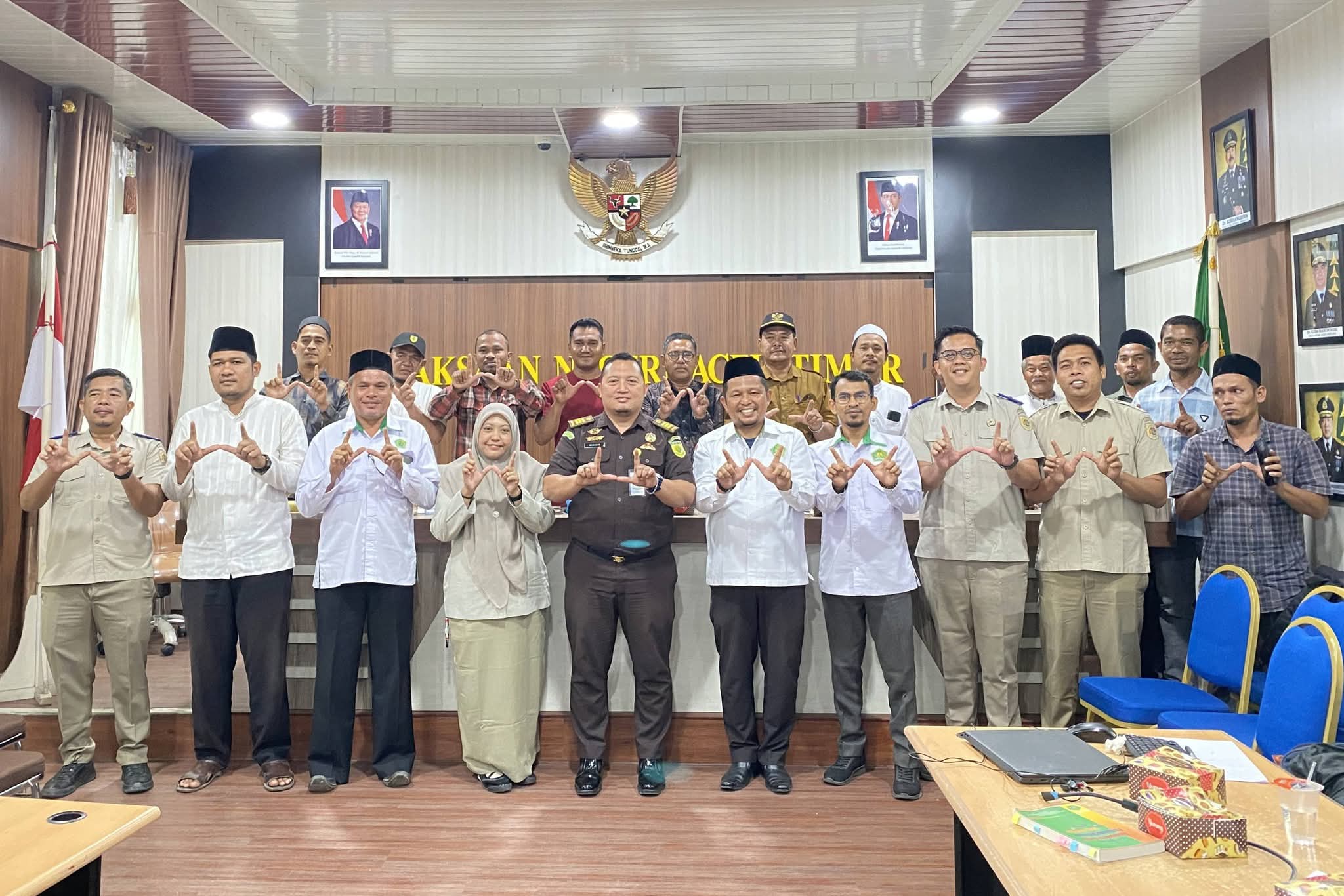 Sinergi Kantor Pertanahan, Kementerian Agama, dan Kejaksaan Negeri Kabupaten Aceh Timur Percepat Sertifikasi Tanah Wakaf Tahun 2026