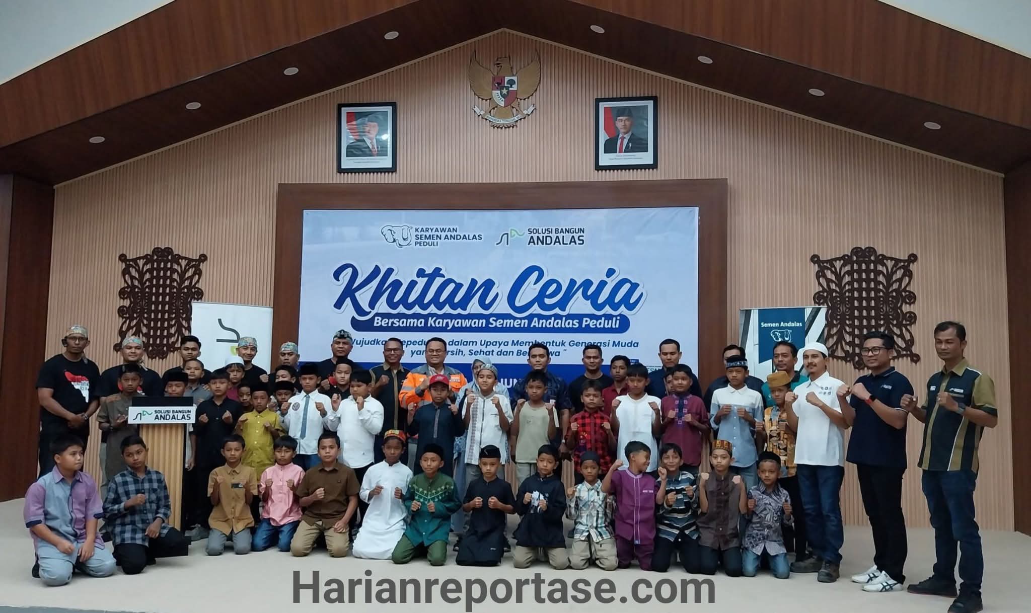 Karyawan Semen Andalas Peduli dan Laznas Yakesma Aceh Gelar Khitan Massal Gratis bagi 76 Anak Dhuafa