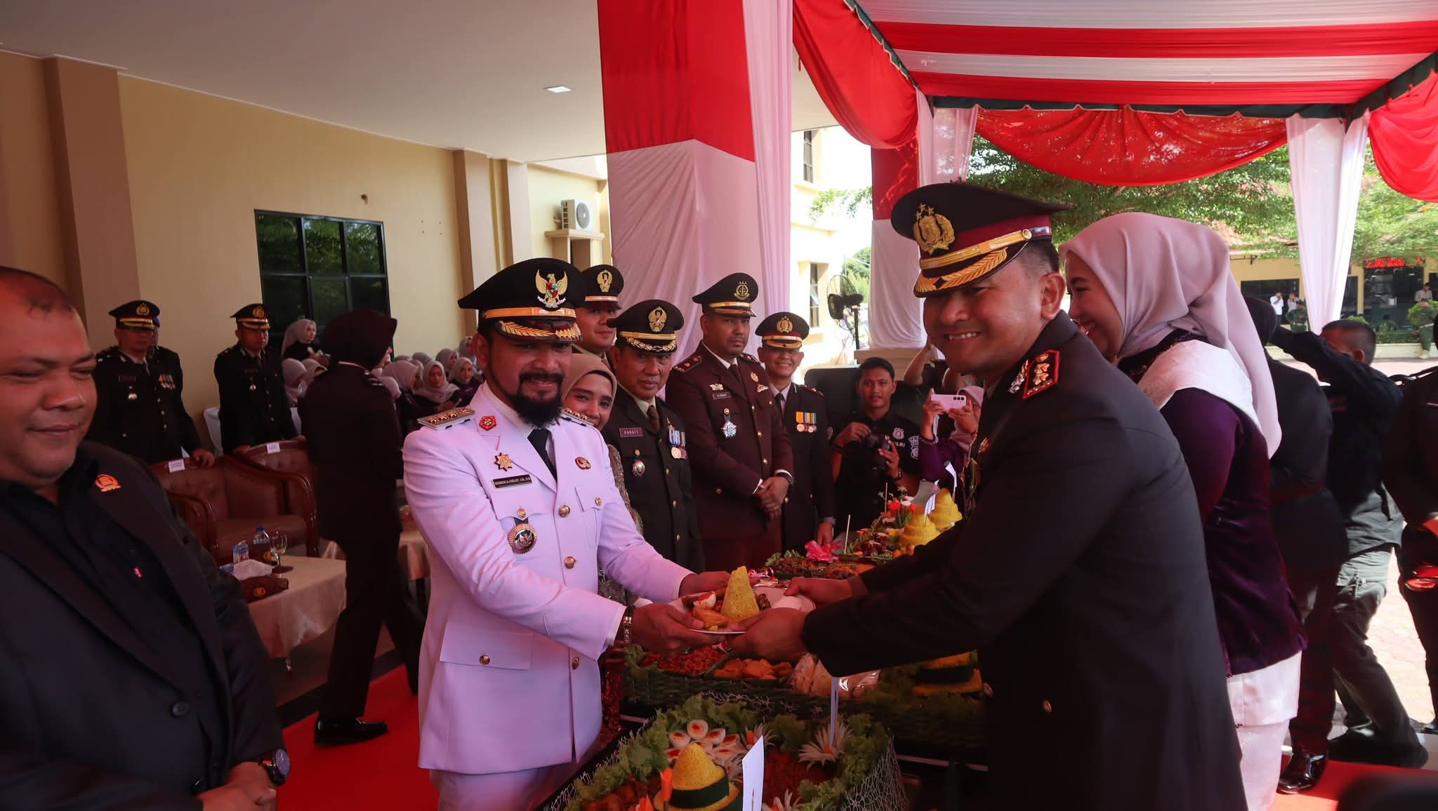 Kakantah Aceh Timur Hadiri Upacara HUT Bhayangkara ke-80