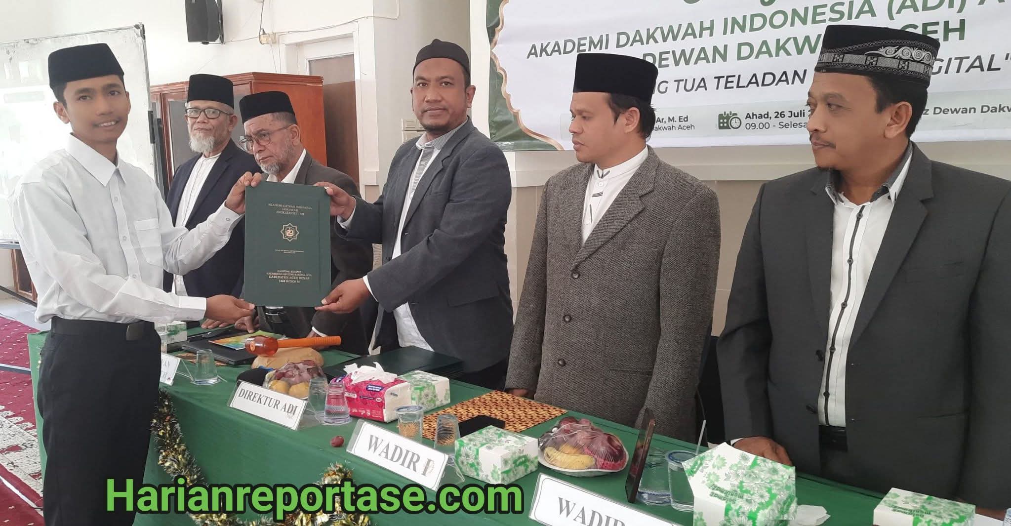 ADI Dewan Dakwah Aceh Kukuhkan 14 Dai dan Daiyah, Siap Mengabdi di Tengah Masyarakat