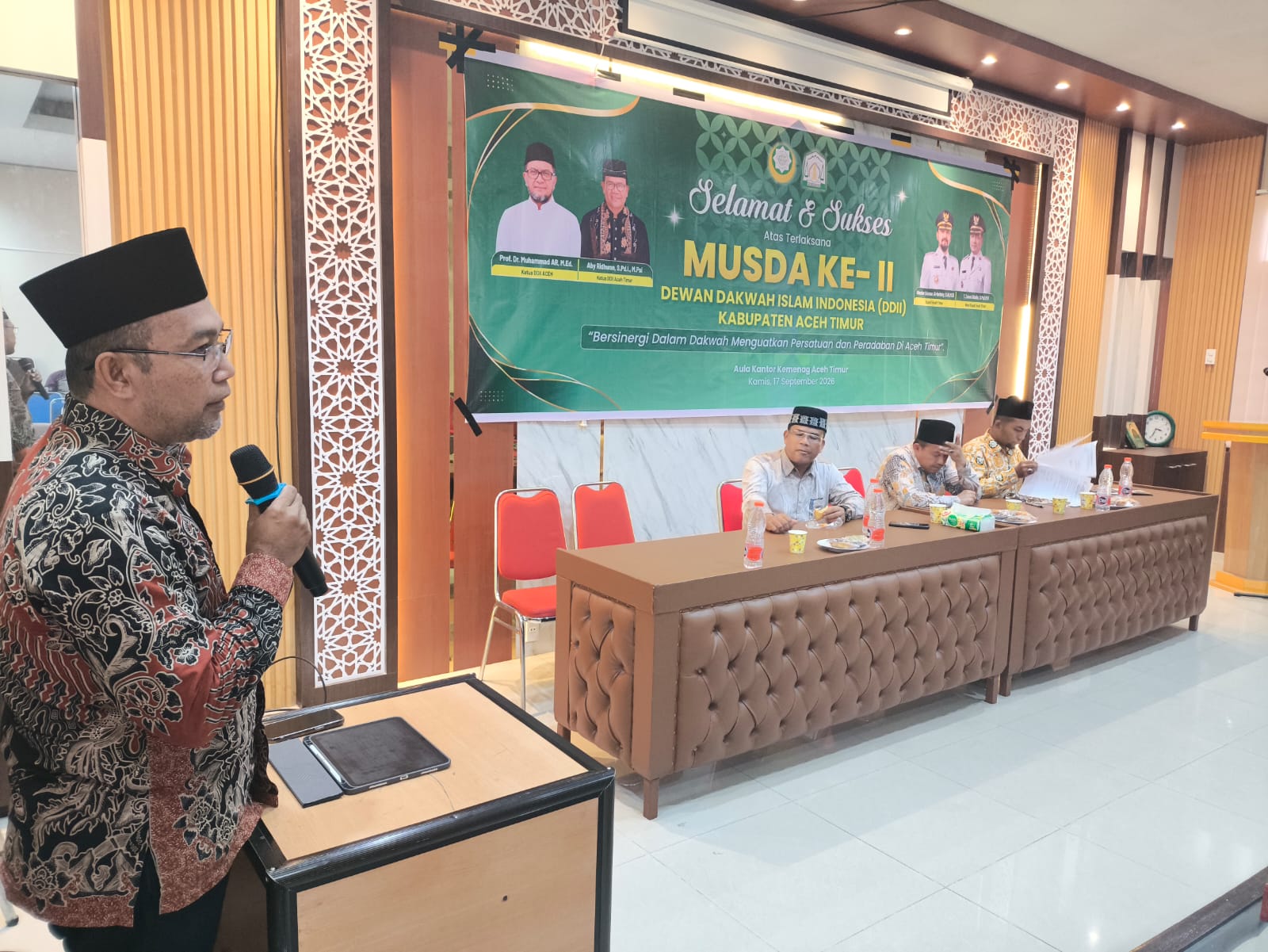 Musda II Dewan Da’wah Aceh Timur Tetapkan Tgk. Sanusi A. Saman sebagai Ketua Periode 2026–2031