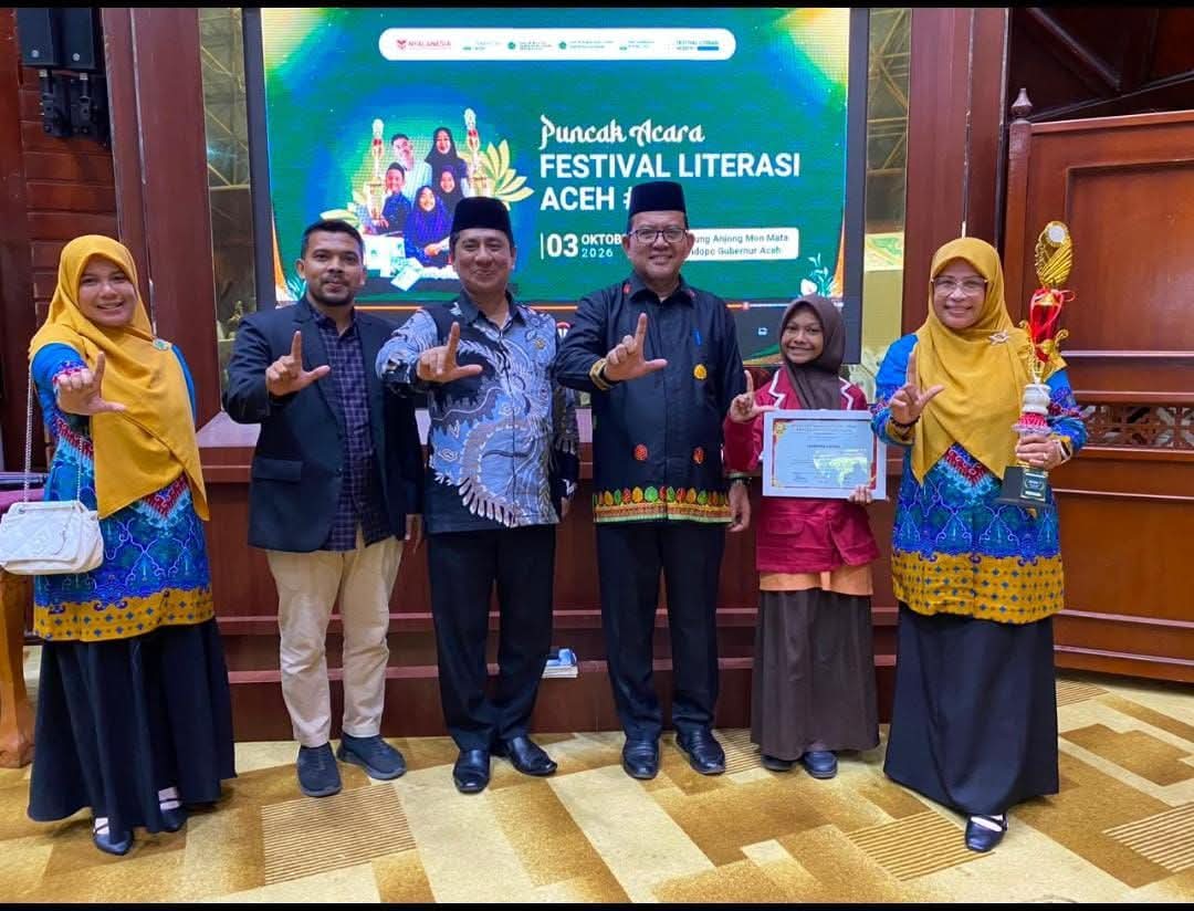 Geubrina Zahira Juara 1 Festival Literasi Aceh