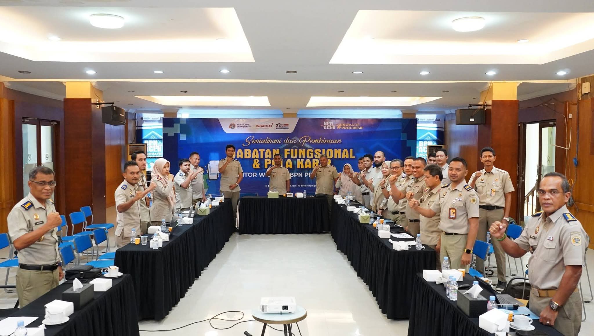 Percepat Penyelesaian PTSL, Kantor Pertanahan Aceh Besar Ikuti Evaluasi Kanwil BPN Aceh