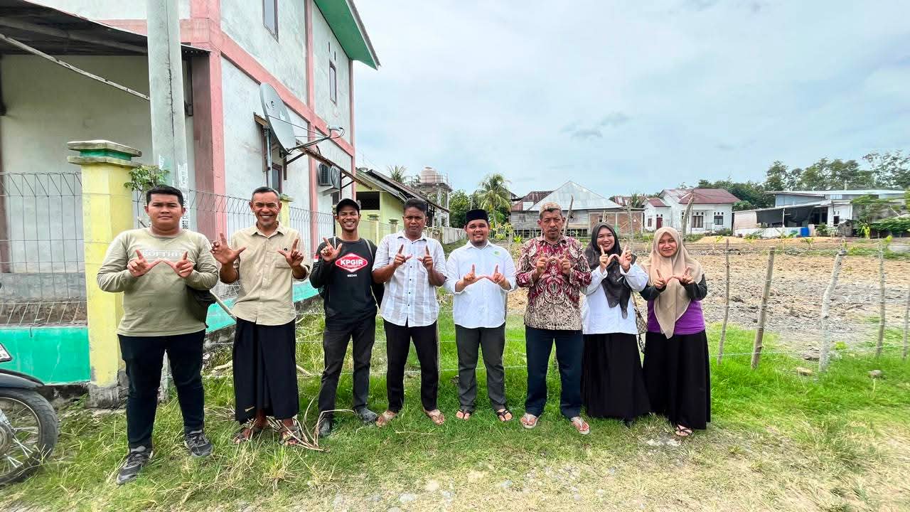 Percepat Sertipikasi Tanah Wakaf, Kantor Pertanahan Aceh Besar Bersama Kemenag Lakukan Pengukuran