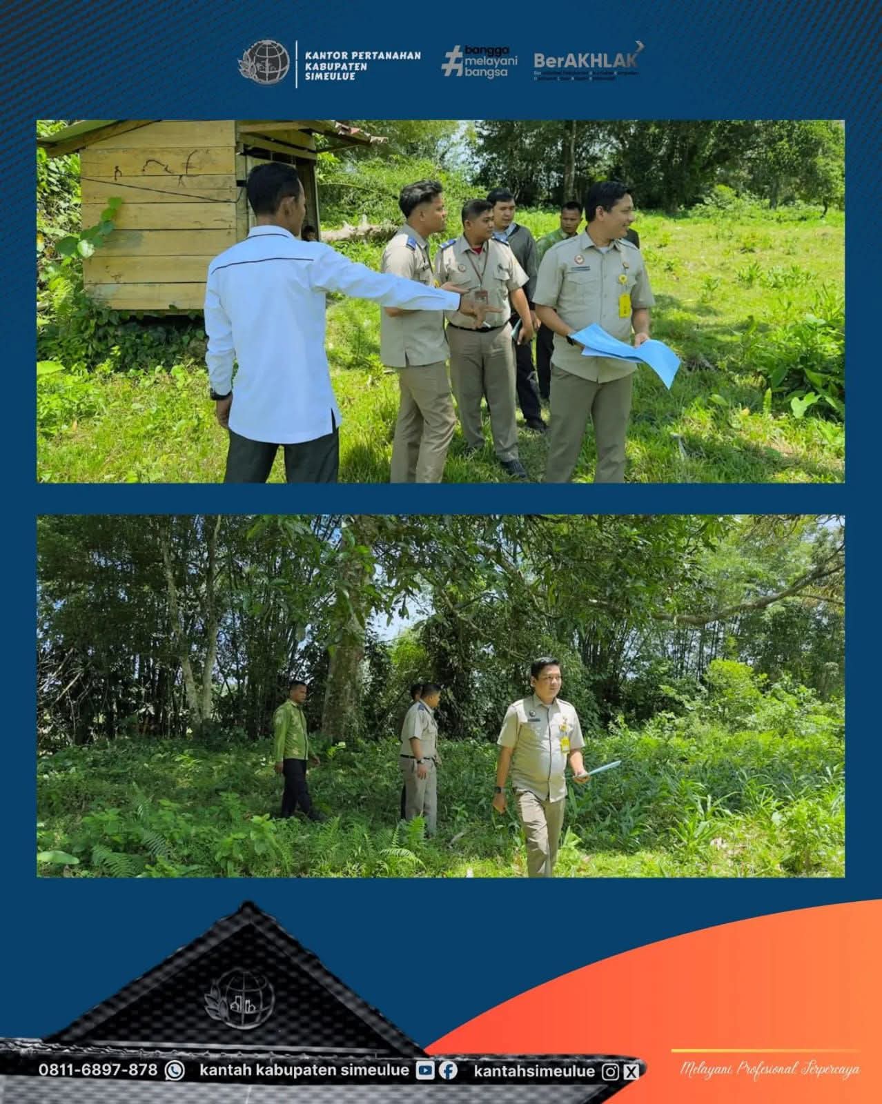Kantor Pertanahan Simeulue Lakukan Pemeriksaan Lapangan untuk Sertipikasi Tanah Wakaf
