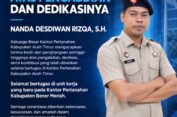 Lepas Tugas Nanda Desdiwan Rizqa, Kantah Aceh Timur Apresiasi Dedikasi dan Pengabdian